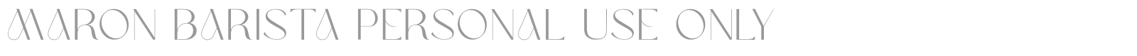 Maron Barista font preview